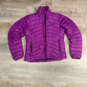 Patagonia Women’s XS Purple Down Puffer Jacket Youth XL 14–16